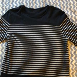 Men’s AllSaints 2/3 sleeve striped shirt